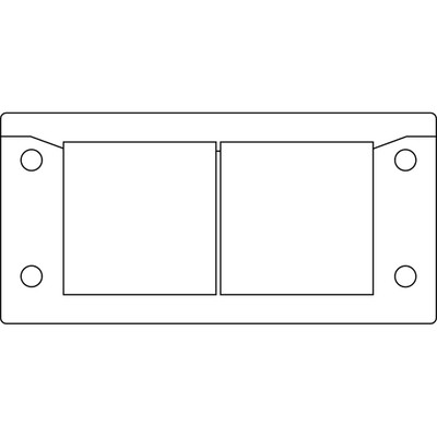 1PC ICOTEK CORP 54162 Split Multi Cable Transit Frames, KEL-U 16/2 Black
