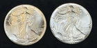 Lot Of 2 1987 American Silver Eagles .999 Fine Coins 2 Oz Total, No Reserve #201
