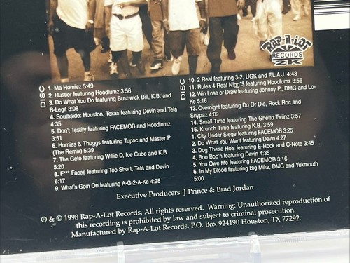 My Homies von Scarface (2CD, 1998) SCHNELLER VERSAND - Bild 3 von 7