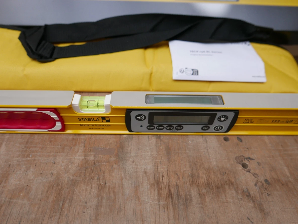 STABILA 122CM TECH 196 DL NIVEL DE ESPÍRITU DIGITAL + BOLSA 19826