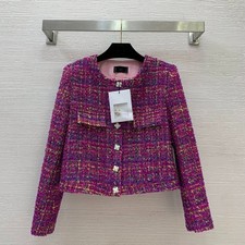 2025 autumn hot sales runway show embroidery weave coat SMLXLXXL