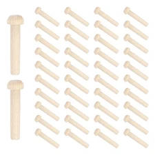 Wood Axle Pegs 7/32" Dia. 1-3/8" Length Wooden Wheels Shaft 100pcs