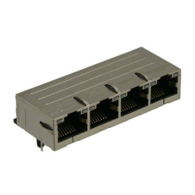 Bel Fuse 08B0-1X4T-36-F Ethernet Modular Magjack Connector 4 Port 100 BaseT RJ45