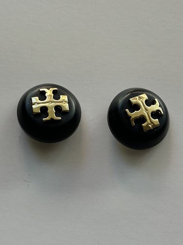 Lote de Dos Chaqueta de Reemplazo Inferior Tory Burch Plástico Negro Oro 1 in - Imagen 3 de 6