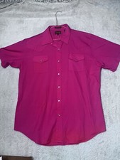 NEW SHEPLERS BRAND WESTERN SHIRT SIZE 17 1/2 XL. LONG SLEEVE W/PEARL BUTTONS.