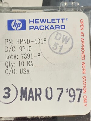 4x  HP Diode PIN HPND-4018 Beam Lead  PIN Diodes for Phased Arrays & Switches