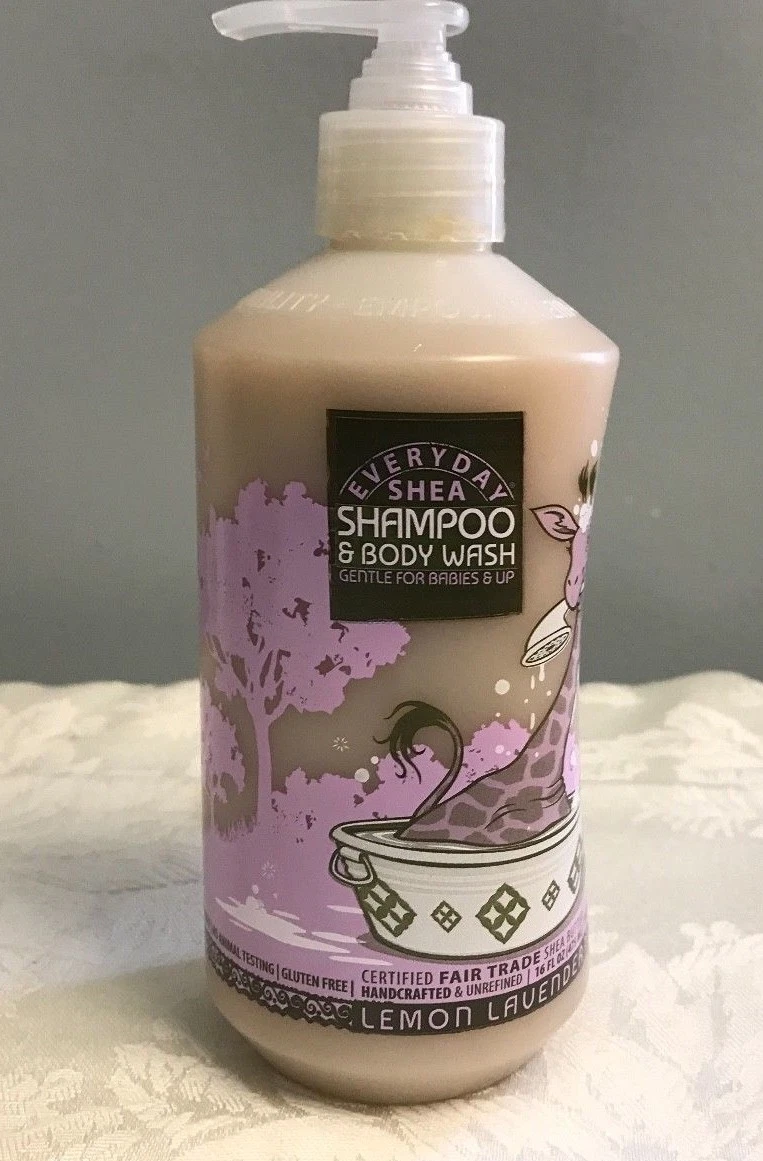 Alaffia EveryDay Shea Moisturizing Shea Shampoo Body Wash Lavender
