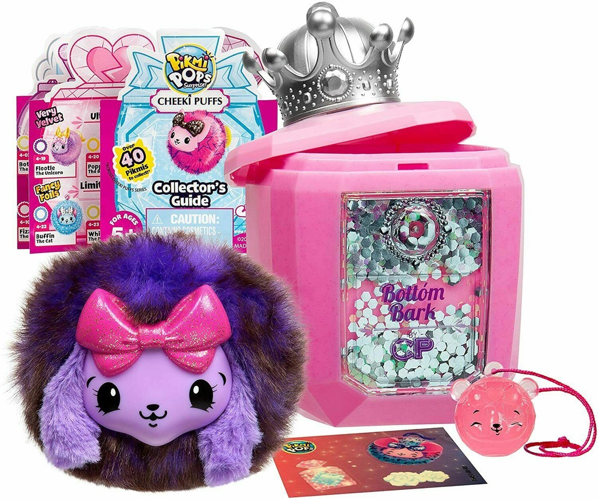Pikmi Pops Cheeki Puffs: Medium Collectible Scented Shimmer Plush