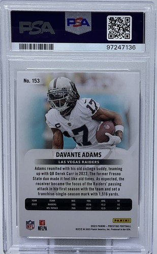 Davante Adams PSA 10 - 2023 Panini Prestige - Raiders, Rams, Jets, Fresno State - 第 6/8 張圖片