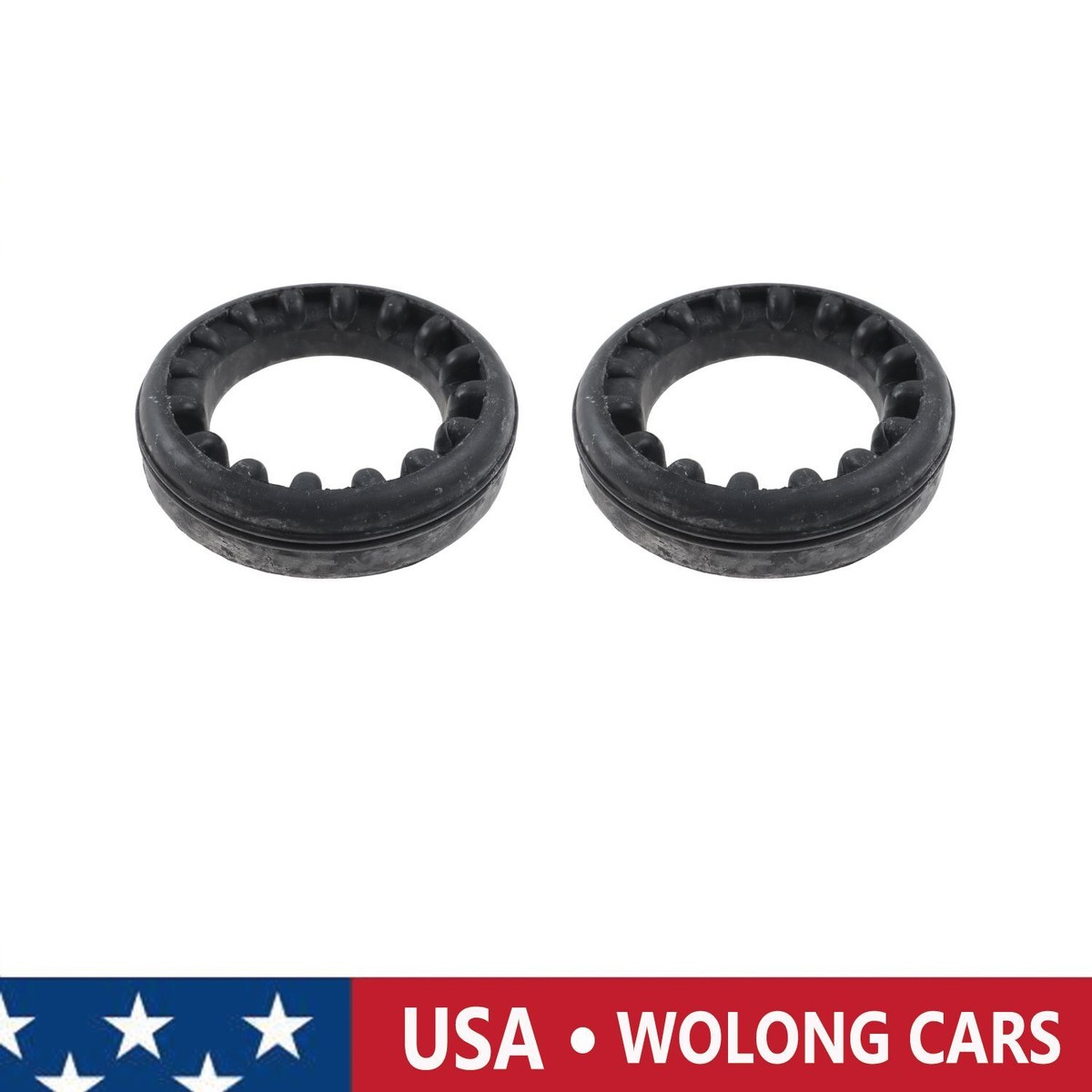 アクセサリー May Set of 2 Rear Suspension Coil Spring Rubber Insulator for 04-13