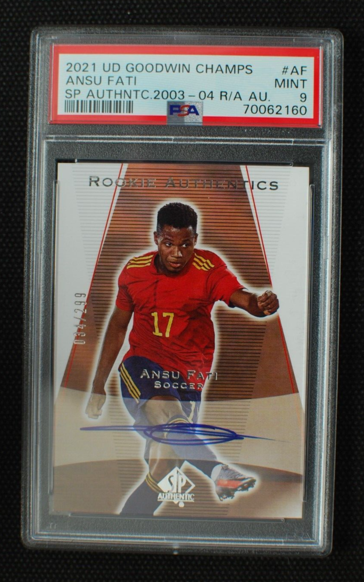 🌟 ANSU FATI 2021 UD Goodwin SP Authentic Rookie On Card 🌟 ANSU FATI 2021 UD Goodwin SP Authentic Rookie On Card