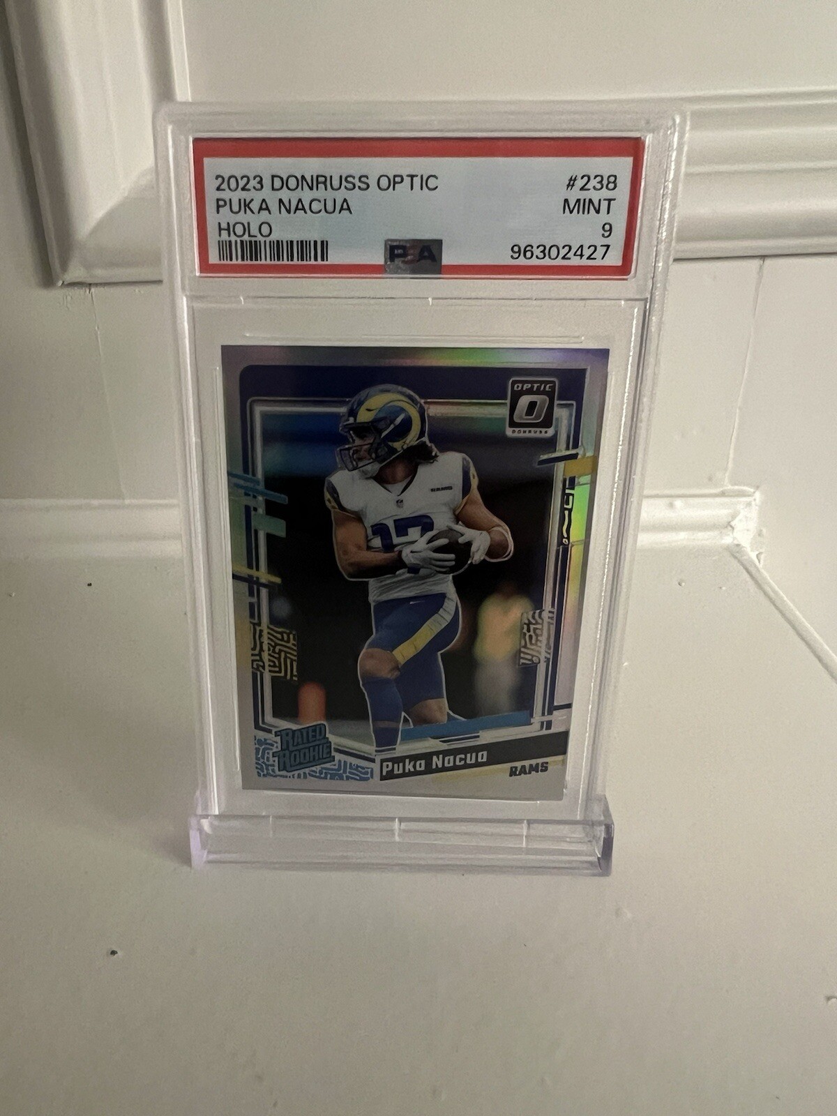2023 Panini Donruss Optic - Rated Rookie Holo Prizm #238 Puka Nacua (RC) Psa 9