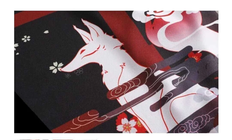 Fushimi Inari Shrine Fox Kyoto Happi Jacket Kimono Japan - Bild 2 von 3