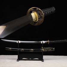 Clay Tempered T10 Steel Japanese Samurai Sword Katana Razor Sharp O-Kissaki