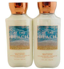 2x AT THE BEACH Body Lotion BATH  BODY WORKS 24HR Body Lotion SUPER SMOOTH