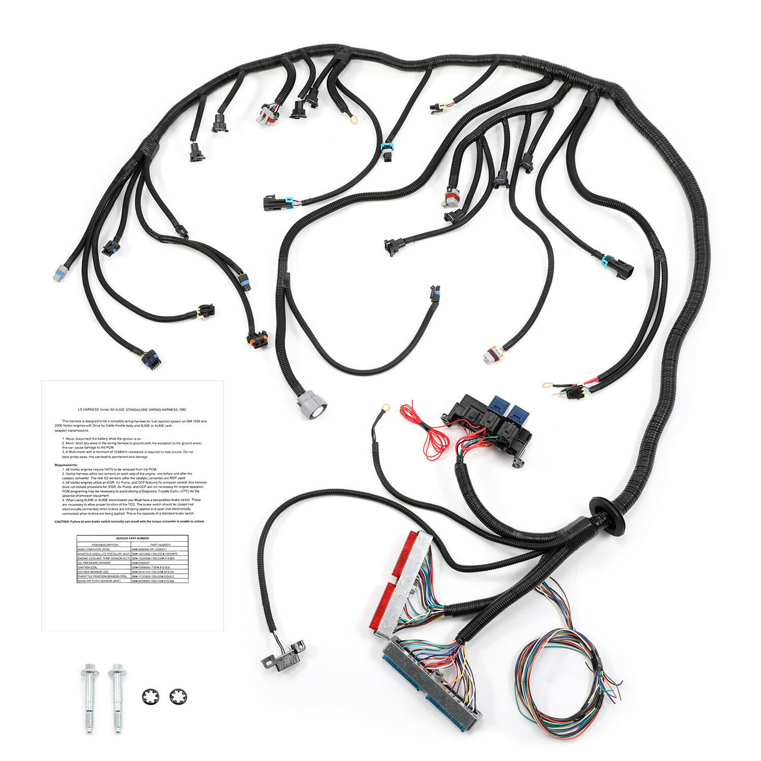 9706 VORTEC LS1 SWAP STANDALONE WIRING HARNESS W/4L60E DBC 4.8L 5.3L 6