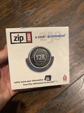 Iomega 250MB Zip Disks 4 Pack Formatted for PC NEW 1, PACK OF 4 Y2K Edition
