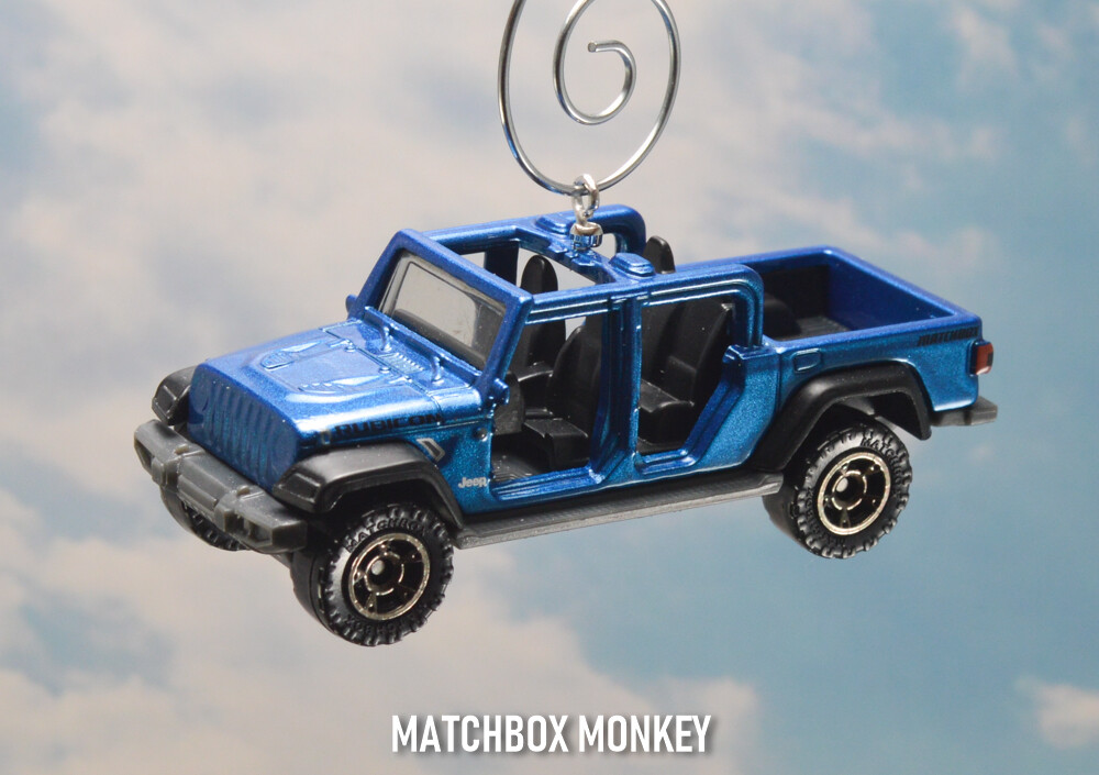 Blue 2020 Jeep Gladiator Truck SUV Custom Christmas Ornament