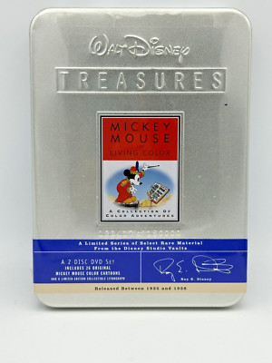 Disney Treasures Mickey Mouse In Living Color 2 Disk DVD Set