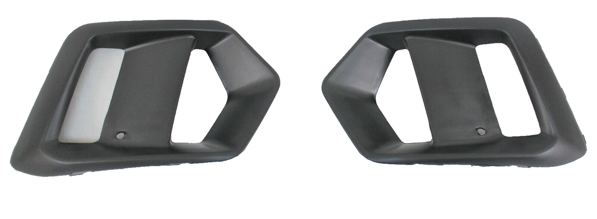 2-PC Fog Light Cover Bezel Set For 2016-2018 Ford Focus RS Front Bumper - Carbon Fiber Look