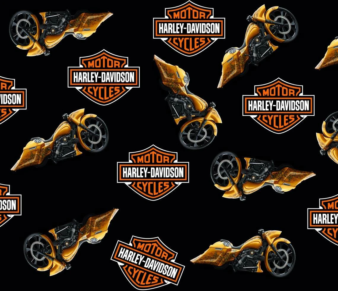 Harley davidson motorcycle fabric deals