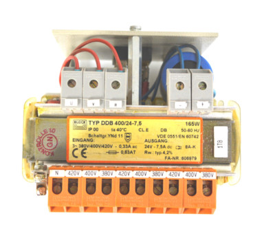 Block Transformator Typ DDB 400/24-7,5 | 165 Watt | 606979