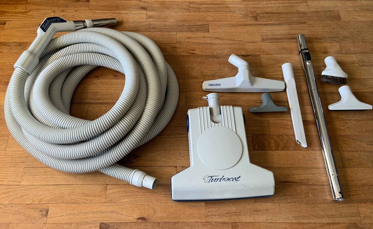 Vacuflo TurboCat Central Vac Powerhead Kit with Replacement 30' Hose Pre Owned. eBay