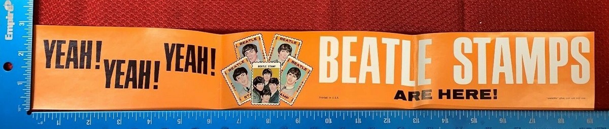 VINTAGE BOOK OF BEATLES 100 STAMPS + BANNER 102B | eBay