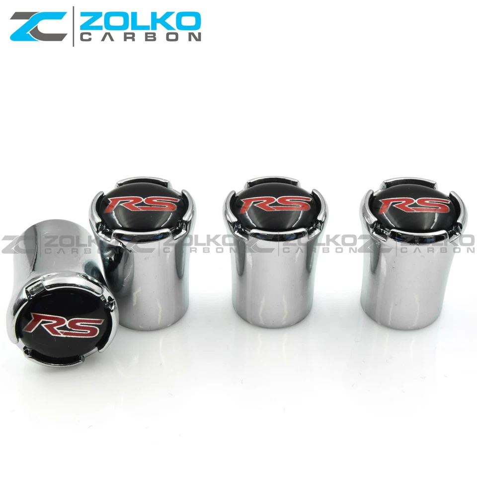 TAPAS DE VÁSTAGO DE VÁLVULA CHEVY CHEVROLET CAMARO RS NEUMÁTICO DE RUEDA CROMADO VT21 - VENDEDOR DE EE. UU.  Foto 2 de 4