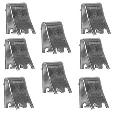 Pack of 8 Stainless Steel Pilaster Shelf Clips