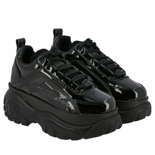 Z 39 Windsor Smith LUPE black patent sneakers nero vernice platform Windsorsmith - Photo 1 sur 12