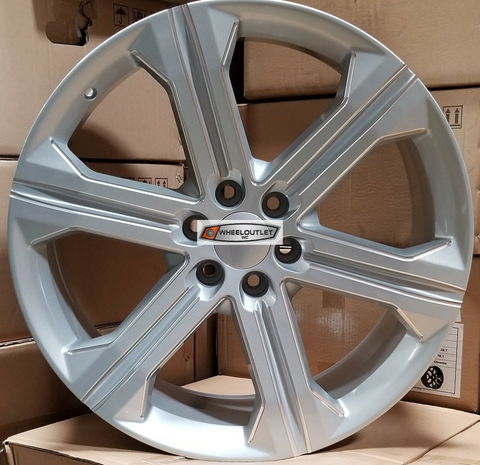 1 24 GMC Replica Wheels Silver Rims Yukon Sierra Tahoe LTZ Silverado ...