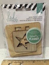 Heidi Swapp Memory Planner Wood Pocket Cards