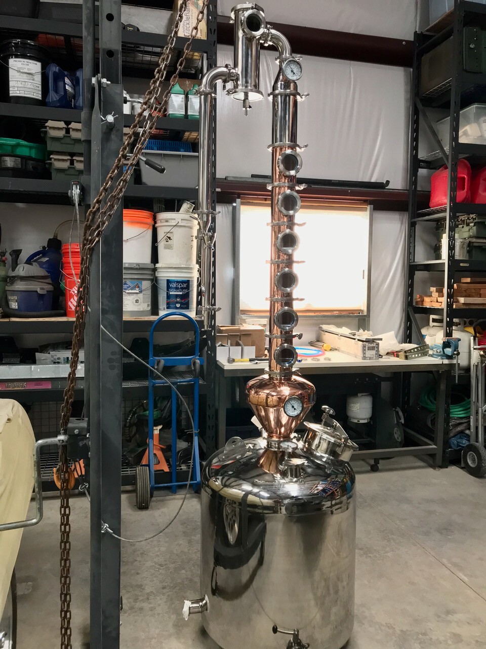 200Lt Copper Moonshine Still Whiskey Gin Vodka Alcohol Still For Sale