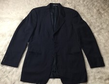Valentino Men  s Sport Suit Blazer Jacket Black Front Pockets