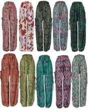 10 PCS Hippie Silk Harem Pants Indian Gypsy Yoga Baggy Dance Bohemian Pants
