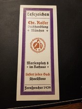 Zakładka / Księgarnia Chr. Kaiser München / 1913