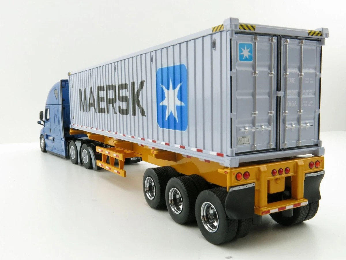 希少　DIECAST MASTERS フレイトライナー カスカディア ブルー Diecast Masters 71048 Freightliner Cascadia Blue Skel 40ft