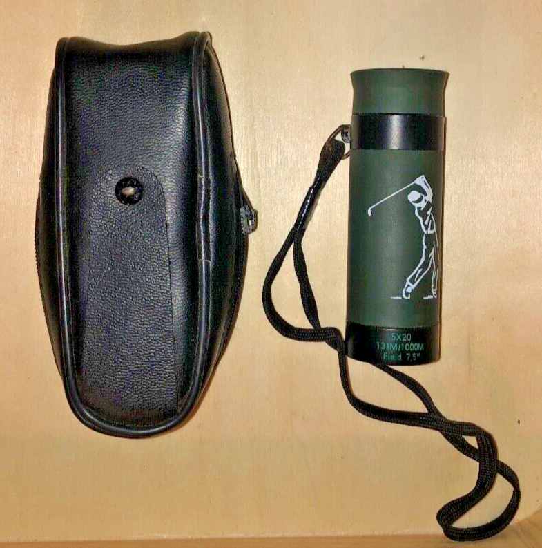 Golf Ranger Scope Mini Magnifying Monocular Spotting Scope w/ Case