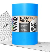 Vvivid Blue Stencil Vinyl Masking Film with Anti-Bleed 12 X X 25Ft