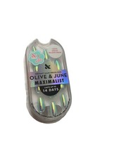 Olive & June +Bubble Instant Mani Maximalist - Teal Glass Chrome  42ct