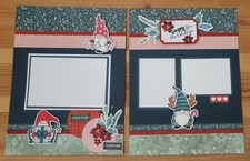 CTMH Christmas Scrapbooking Layouts - 8.5 X 11 double set of 5 - ScrapAttic