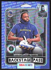 9787J 2019-20 Hoops Premium Stock #1 Draymond Green Backstage Pass Blue