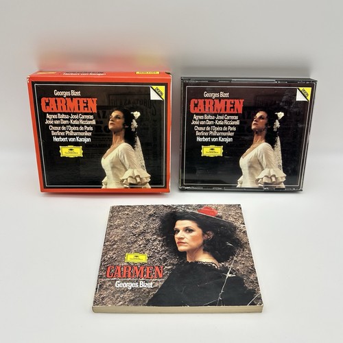 Georges Bizet: Carmen - Herbert von Karajan 3 CD Box Set w/ Booklet+Cover 1983 * - Imagen 1 de 24