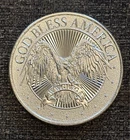 1 OZ .999 SILVER ROUND "GOD BLESS AMERICA" EAGLE & SKULL