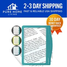 Ultimate LED Page Magnifier 5X - Anti-Glare, Lightweight & Ideal for Low Vision