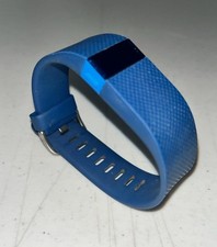 Fitbit Charge HR Wireless Activity Wristband Blue FB405 Missing Dongle Works