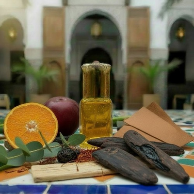 #ad Gold Leather Oud. Uncut Concentrated Perfume Oil Attar Alcohol Free 6ml Roll On $22.00