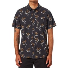  70 Katin Men's Lilo Multi Button Up Shirt -Black Wash - Medium - New With Tags