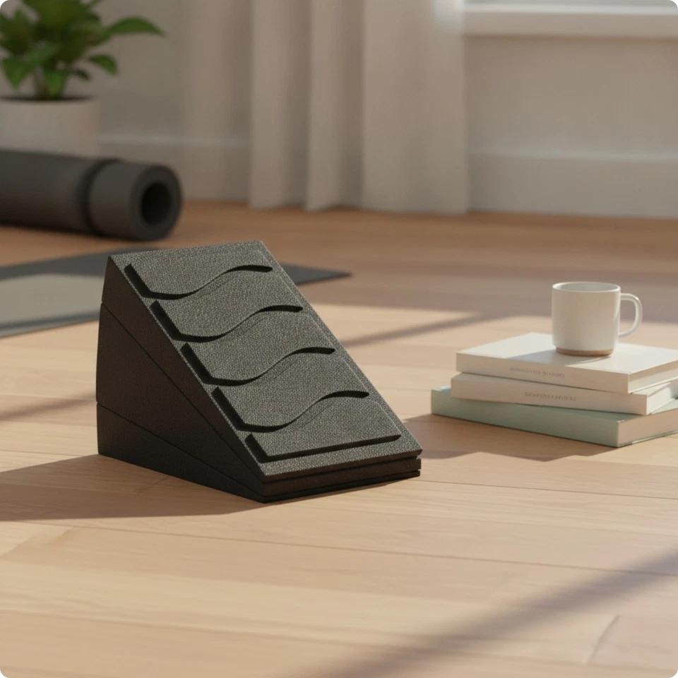 Slant Board with Textured Surface Grippy Squat Wedge Block Non-Slip for Home Gym - Bild 1 von 1